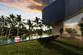 Kompleks mieszkalny New complex of villas and townhouses with swimming pools, a shopping mall and restaurants, Ubud, Bali, Indonesia