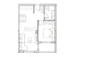 1 bedroom apartment 46 m² Becici, Montenegro