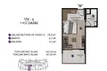 1 bedroom apartment 45 m² Erdemli, Turkey