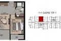 Квартира 1 спальня 58 м² в Мерсин, Турция