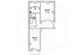 2 room apartment 59 m² Brest, Belarus