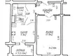Wohnung 1 zimmer 44 m² Minsk, Belarus
