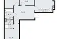 3 room apartment 79 m² Vnukovo, Russia