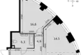 Wohnung 1 zimmer 56 m² Moskau, Russland
