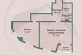 Квартира 2 комнаты 78 м² Минск, Беларусь