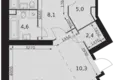 Квартира 3 комнаты 113 м² Москва, Россия
