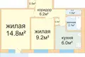 Квартира 2 комнаты 40 м² Минск, Беларусь