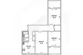 Appartement 3 chambres 68 m² Muchaviecki sielski Saviet, Bélarus