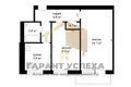 2 room apartment 43 m² Brest, Belarus