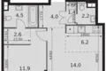 Mieszkanie 2 pokoi 47 m² North-Western Administrative Okrug, Rosja