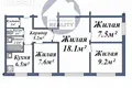 Квартира 4 комнаты 58 м² Барановичи, Беларусь