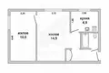 Wohnung 2 Zimmer 35 m² Znamienka, Weißrussland