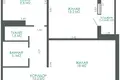 Квартира 2 комнаты 61 м² Минск, Беларусь