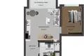 Wohnung 1 Zimmer 44 m² Akanthou, Nordzypern