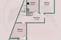 Wohnung 2 zimmer 59 m² Baryssau, Belarus