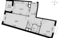 Квартира 2 комнаты 64 м² Развилка, Россия