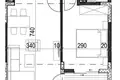 1 bedroom apartment 46 m² Radanovici, Montenegro