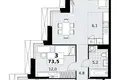3 room apartment 74 m² Kommunarka, Russia