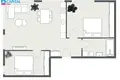 Квартира 3 комнаты 63 м² Клайпеда, Литва