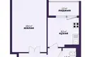 Apartamento 1 habitación 46 m² Minsk, Belarús