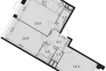 Appartement 3 chambres 64 m² Mytishchi Urban Okrug, Russie