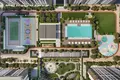 Wohnkomplex New Park Lane Residence with a swimming pool and green areas, Dubai Hills, Dubai, UAE