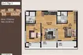 2 bedroom apartment 64 m² Mezitli, Turkey
