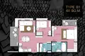Wohnung 2 Schlafzimmer 66 m² Sakhu, Thailand