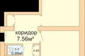 2 room apartment 52 m² Minsk, Belarus