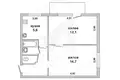 2 room apartment 40 m² Muchaviecki sielski Saviet, Belarus