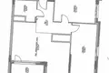 3 room apartment 66 m² in Warsaw, Poland