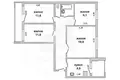 Apartamento 4 habitaciones 79 m² Muchaviecki sielski Saviet, Belarús