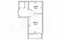 1 room apartment 50 m² Brest, Belarus