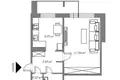 Mieszkanie 1 pokój 35 m² Wilno, Litwa