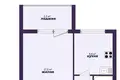 Mieszkanie 1 pokój 34 m² Soligorsk, Białoruś