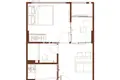 Appartement 3 chambres 35 m² Bang Saen, Thaïlande