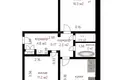 2 room apartment 47 m² Sarsuny, Belarus