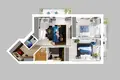 Appartement 2 chambres 65 m² Kaliningrad, Russie