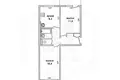 2 room apartment 47 m² Muchaviecki sielski Saviet, Belarus