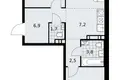 3 room apartment 60 m² poselenie Sosenskoe, Russia