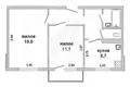 2 room apartment 52 m² Kobryn, Belarus
