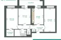 Квартира 3 комнаты 71 м² Минск, Беларусь