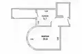 1 room apartment 39 m² Brest, Belarus