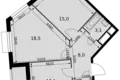 Mieszkanie 2 pokoi 62 m² Razvilka, Rosja