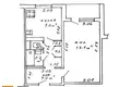 1 room apartment 39 m² Minsk, Belarus