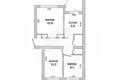 3 room apartment 57 m² Kobryn, Belarus