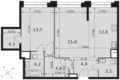 Квартира 3 комнаты 63 м² Северо-Западный административный округ, Россия