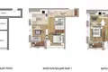 2 room apartment 46 m² Minsk, Belarus