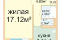 Квартира 1 комната 33 м² Минск, Беларусь