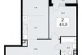 Mieszkanie 2 pokoi 43 m² Wnukowo, Rosja